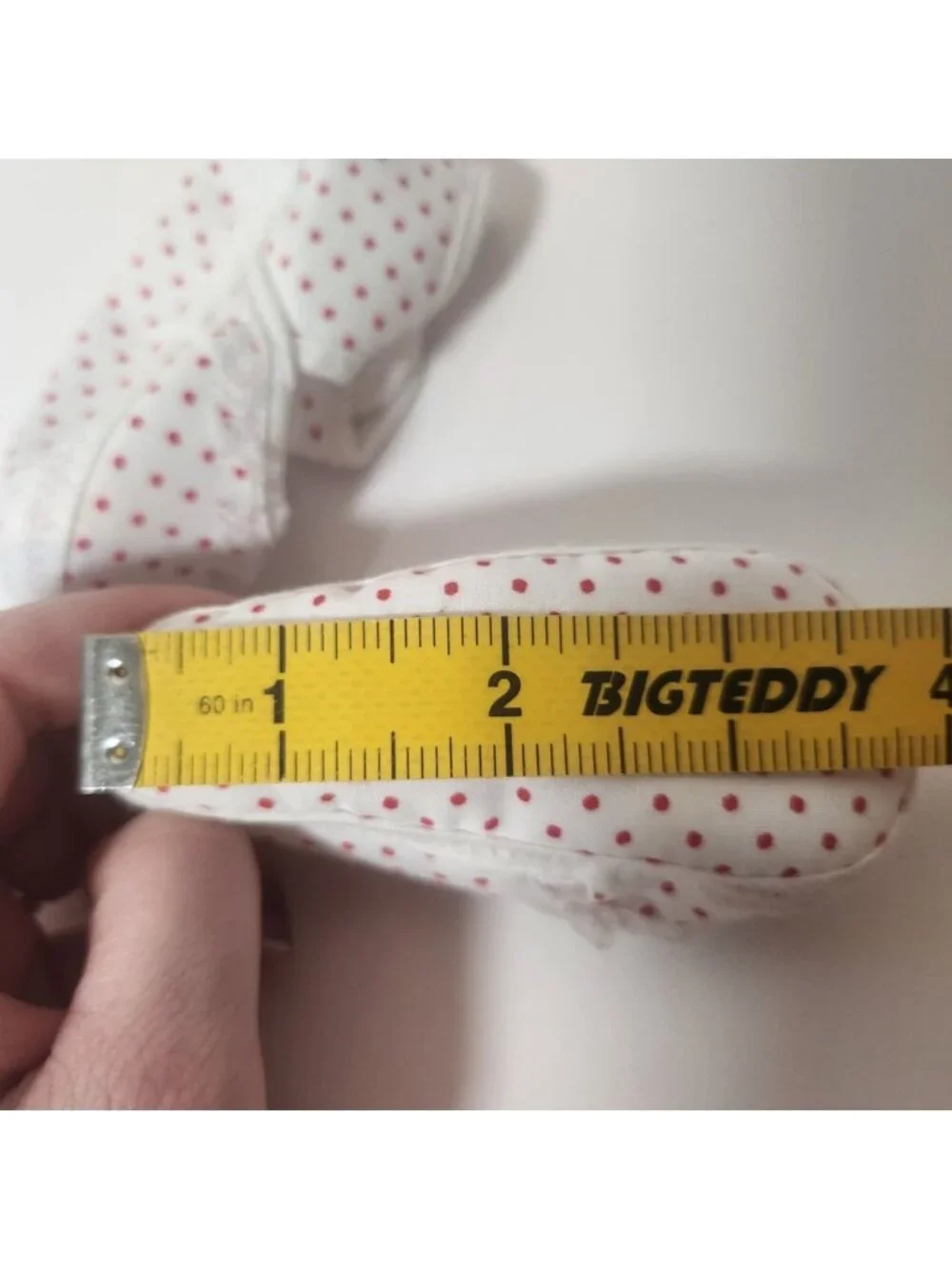Vintage Darling Baby‎ Shoes Red Polka Dot Mary Jane Lace Trim Size 1 New In Box